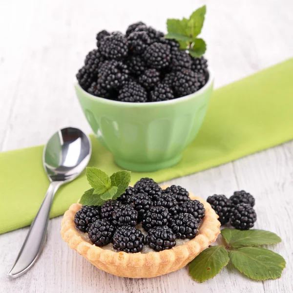 Produse de patiserie Blackberry — Fotografie, imagine de stoc