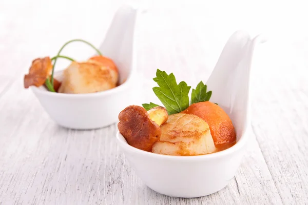 Fried scallop — Stock Photo, Image