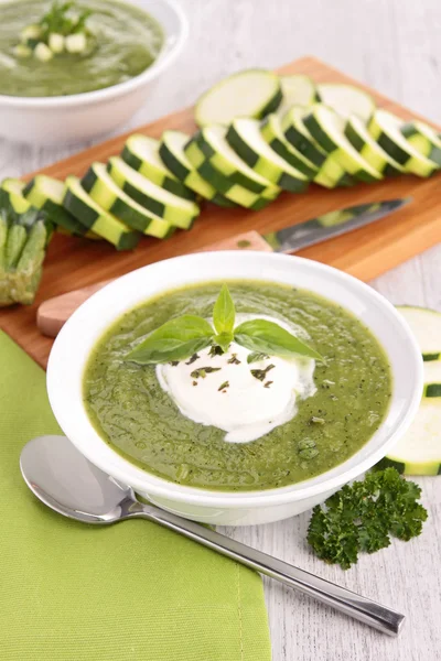 Bowl of vegteable soup — Stock Photo, Image