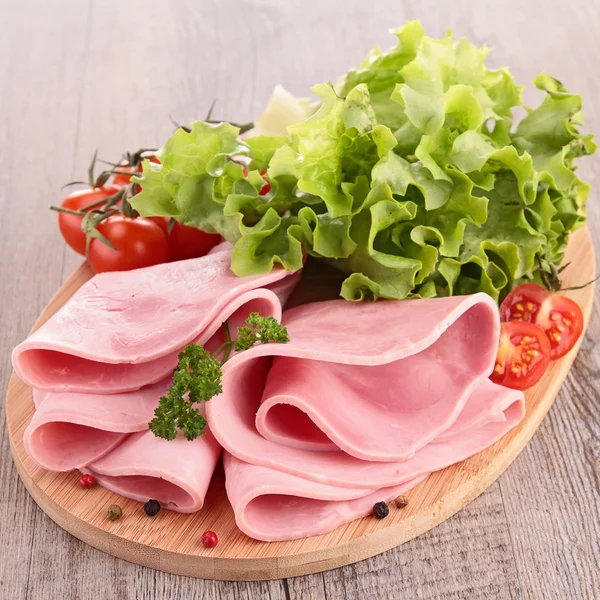 Sliced pork ham — Stock Photo, Image