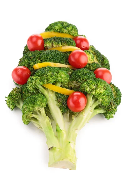 Christmas tree with vegetables — Stock Photo, Image