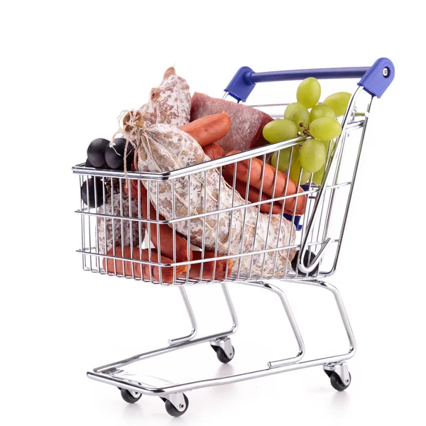 Full grocery cart — Stock Photo, Image