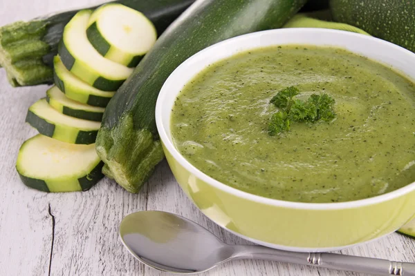 Zucchini soup — Stock Photo, Image