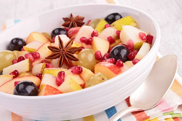 Autumn fruit salad — Stock Photo, Image