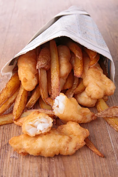 Fish and Chips — Stockfoto