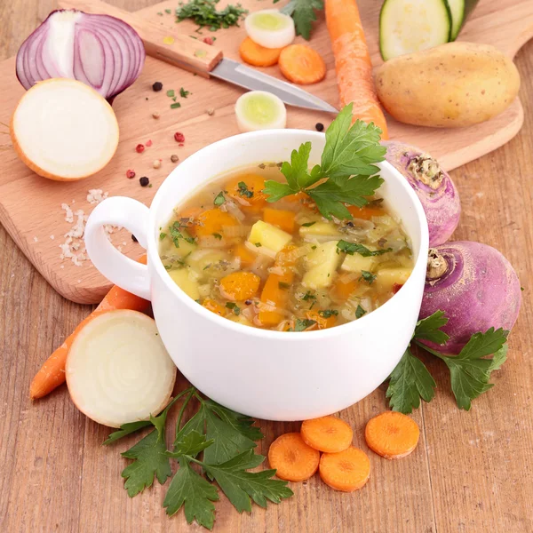Skål med soppa — Stockfoto
