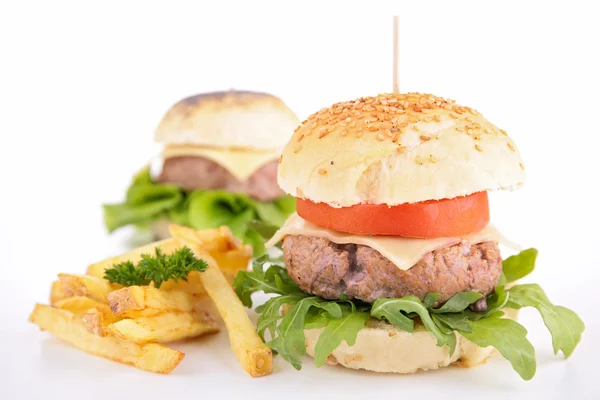 Hamburger isolated — Stock Photo, Image