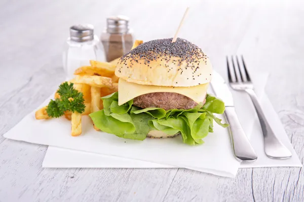 Hausgemachter Burger — Stockfoto