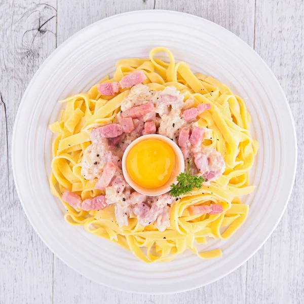 Makaron carbonara — Zdjęcie stockowe