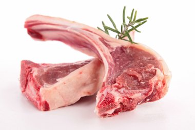 Raw lamb chop