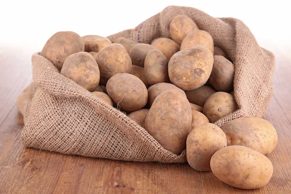 Potato in bag — Stock Photo, Image