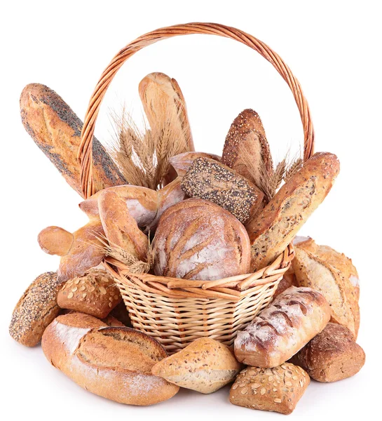 Ποικιλία του ψωμιού, ψήσιμο προϊόντα — Φωτογραφία Αρχείου