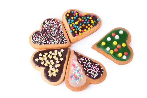 Cookie heart shape isolated — Stock Photo, Image