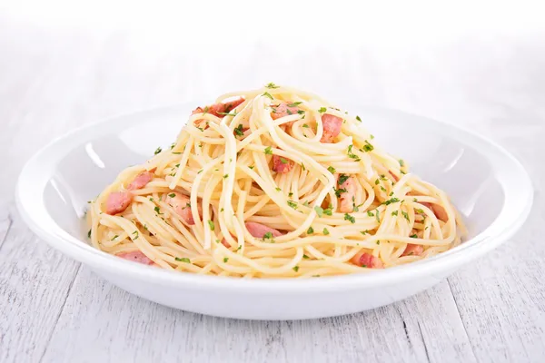 Makaron carbonara — Zdjęcie stockowe