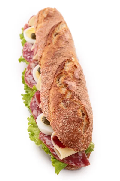 Sandwich geïsoleerd — Stockfoto
