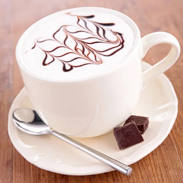 Tazza di caffè e crema — Foto Stock