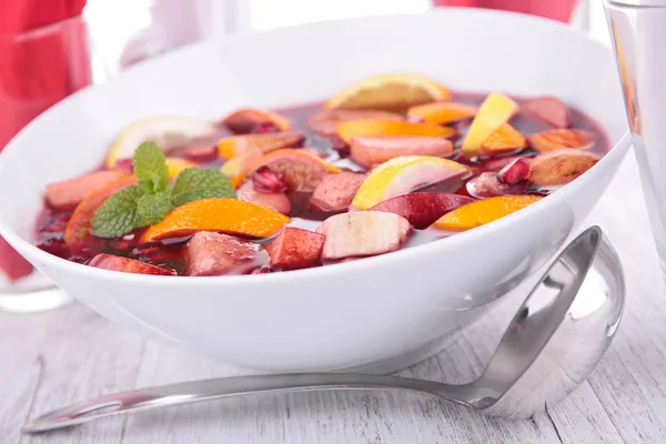 Frugt sangria, punch - Stock-foto