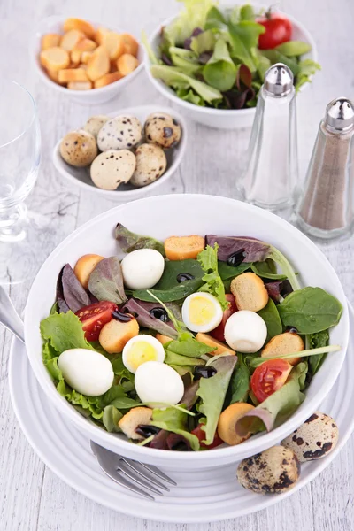 Ensalada de verduras con huevo —  Fotos de Stock