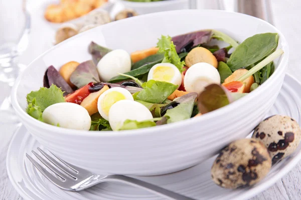Vegetable salad with egg — Stock Photo, Image