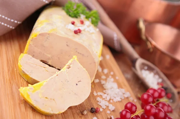 Rebanada de foie gras — Foto de Stock