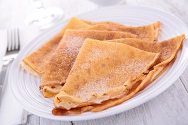 Crepes with sugar