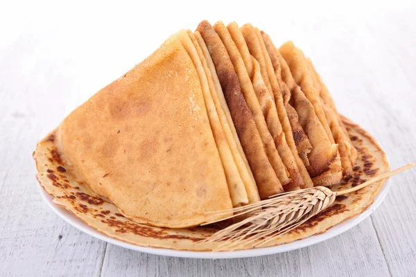 Plate of crepes — Stock Photo, Image