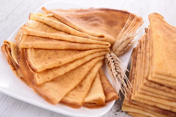 Plate of crepes — Stock Photo, Image