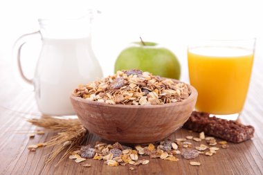 Sağlıklı kahvaltı.