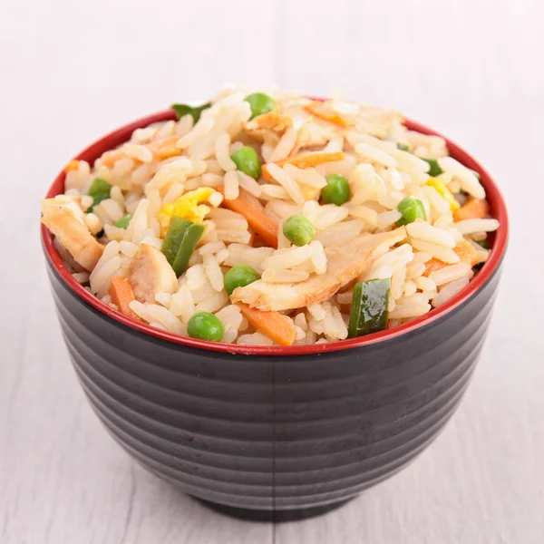 Rice and vegetables — Stock Photo, Image