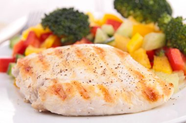 Izgara tavuk göğsü.