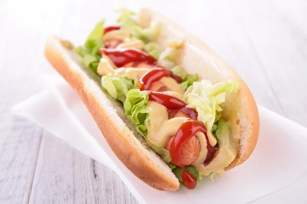 Hot dog sandwich — Fotografie, imagine de stoc