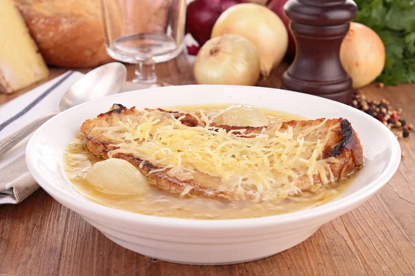 Zwiebelsuppe — Stockfoto