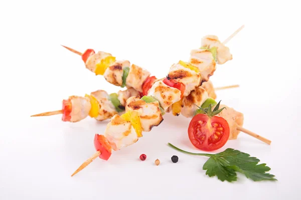 Chicken kebab isolated — Stock Photo, Image