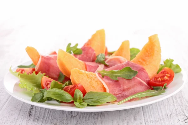 Melon and prosciutto — Stock Photo, Image