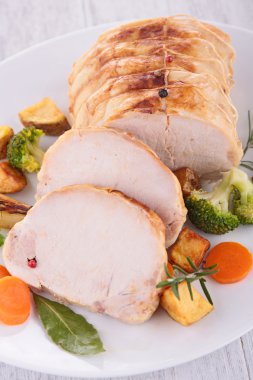 kavrulmuş domuz eti