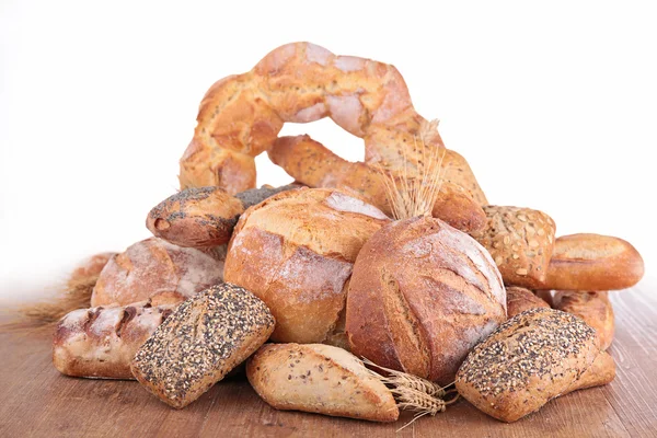 Differents variety of bread — Stock Photo, Image