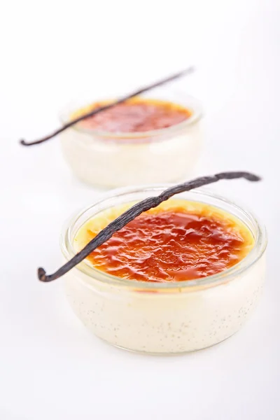 Vanilkové creme brulee — Stock fotografie