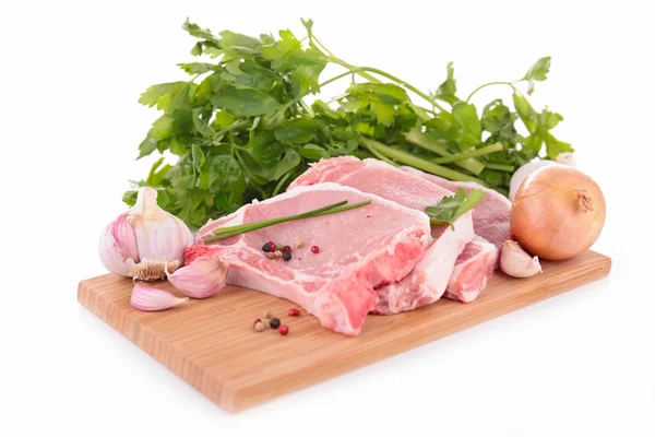 Raw pork chop — Stock Photo, Image