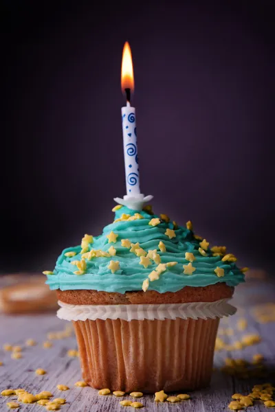 Birthday cupcake — Stock Photo, Image