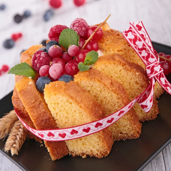 Charlotte süteményt berry — Stock Fotó