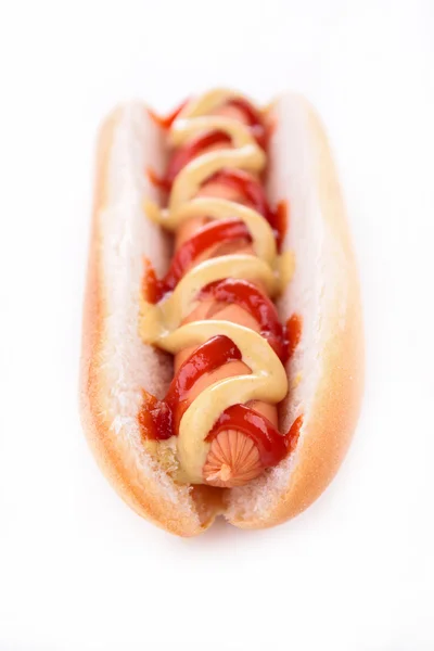 Hotdog απομονωθεί — Φωτογραφία Αρχείου