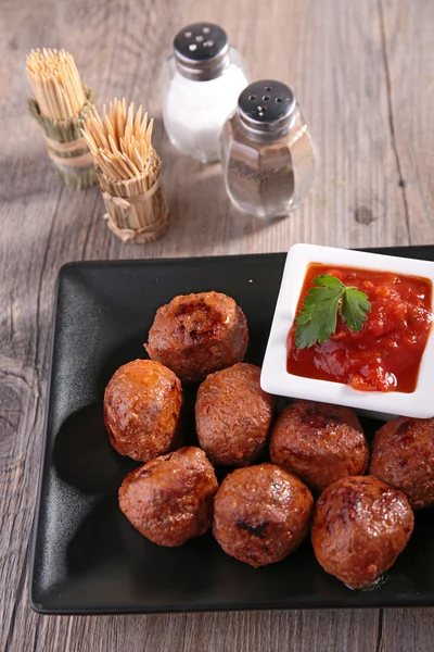 Grilled meatball — Stock Photo, Image