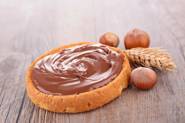 Pan tostado y chocolate — Foto de Stock