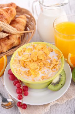 Sağlıklı kahvaltı.