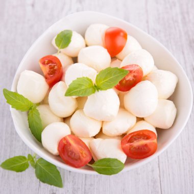 domates ve fesleğen mozzarella salatası