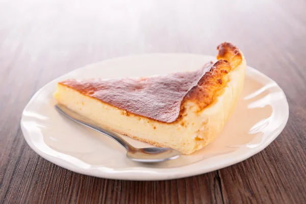 Rebanada de pastelería, tarta de queso — Foto de Stock