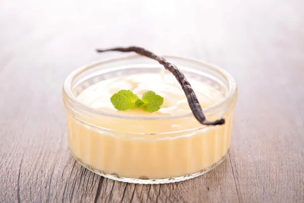 Crema de vanilie — Fotografie, imagine de stoc