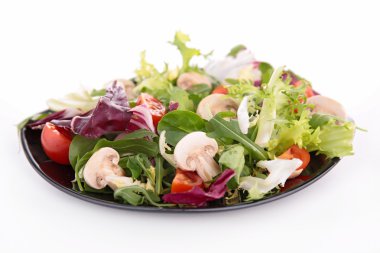 mantar ile sebze salatası