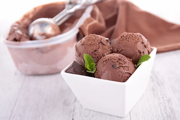 Chocolate ice cream — Stock Photo, Image