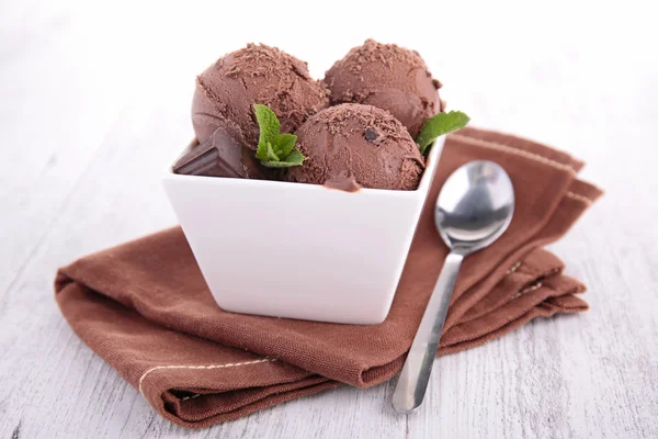 초콜릿 아이스크림 — 스톡 사진